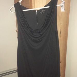 LAST CALL NWT Ann Taylor LOFT sleeveless blouse, gray